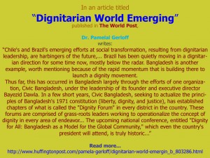 Dignitarian World Emerging